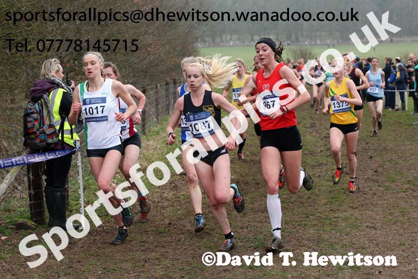 Senior womens Inter Counties Cross Country, Prestwold Hall, Loughborough. Photo: David T. Hewitson/Sports for All Pics